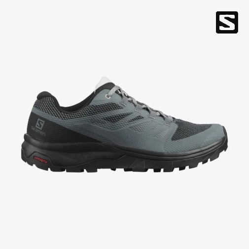 Tenis Senderismo Salomon Outline GTX Mujer Negros Grises Oscuro | MX UIME208